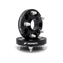 Load image into Gallery viewer, Mishimoto Wheel Spacers - 5x120 - 64.1 CB - M14 x1.5 - 25mm - BK